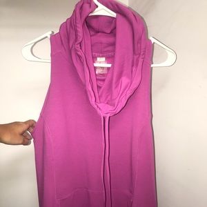 CALIA by Carrie cowl-neck no-sleeve athleisure top